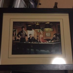 Old school picture with frame